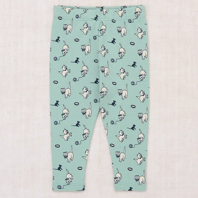 Baby Legging in Sage Cat & Mouse by Misha & Puff