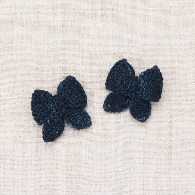 Baby Puff Bow Set in Ink by Misha & Puff