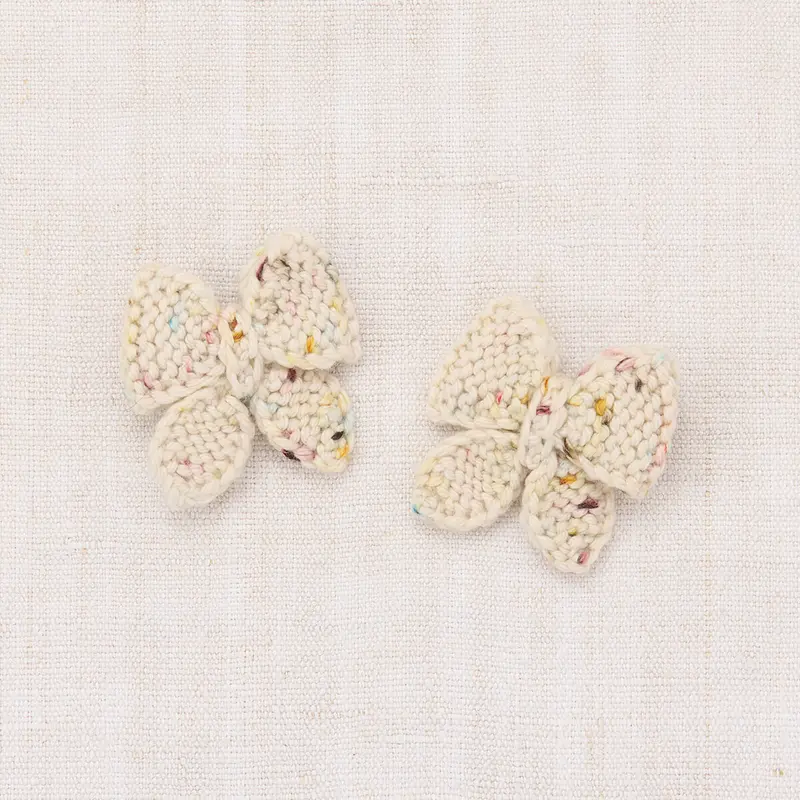 Baby Puff Bow Set in Snowglobe Confetti by Misha & Puff