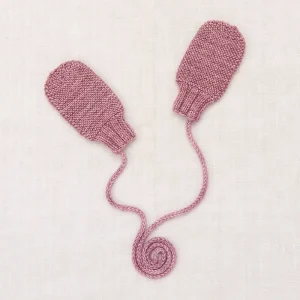 Baby Safe Harbor Mittens in Antique Rose by Misha & Puff