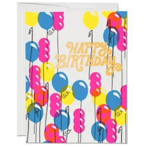 Balloons Greetings Card by Red Cap Cards