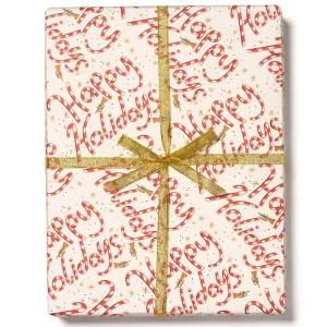 Candy Cane Gift Wrap (3 Sheets) by Red Cap Cards