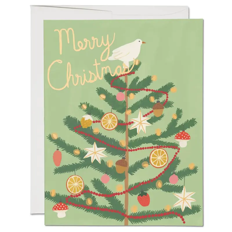 Christmas Spice Tree Greetings Card by Red Cap Cards