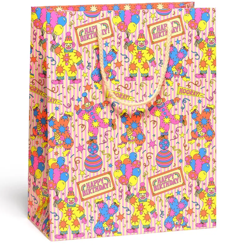 Clowns Large Gift Bag By Red Cap Cards