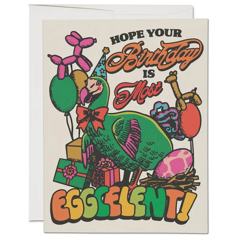 Eggcellent Birthday Greetings Card by Red Cap Cards