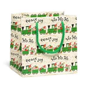 Elf Train Small Gift Bag By Red Cap Cards