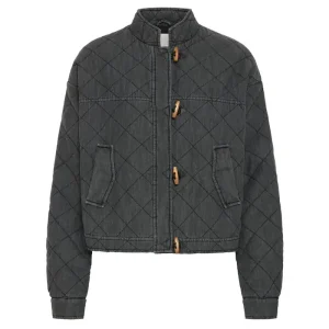 Elovera Jacket in Washed Grey Denim by ICHI
