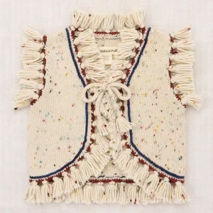Fringe Vest in Snowglobe Confetti by Misha & Puff