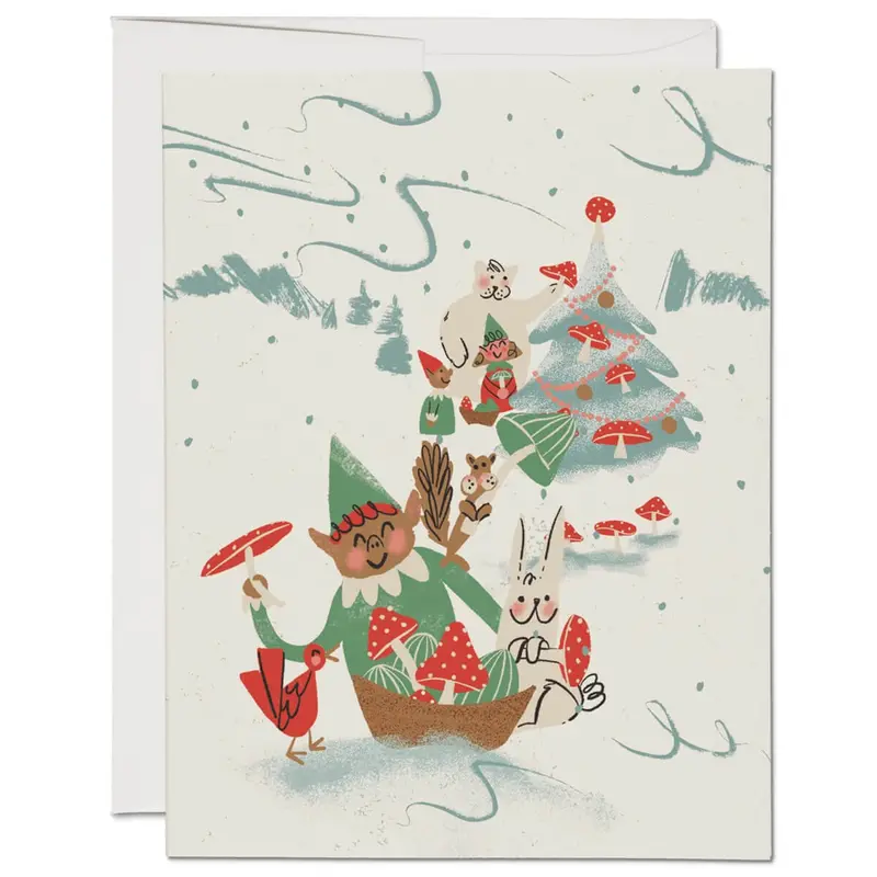 Holiday Critters Greetings Card by Red Cap Cards