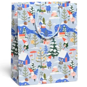 Holiday Gnomes Large Gift Bag By Red Cap Cards