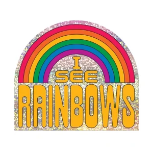 I See Rainbows Sticker by Red Cap Cards