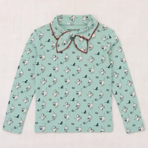 Junior Scout Top in Sage Cat & Mouse by Misha & Puff
