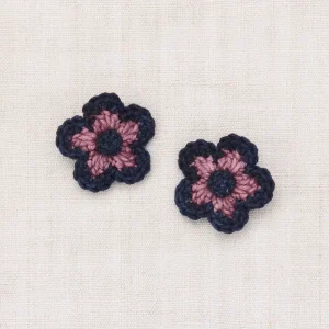 Medium Flower Clip Set in Antique Rose by Misha & Puff