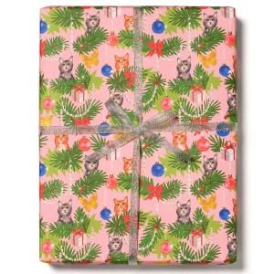 Meowy Christmas Gift Wrap (3 Sheets) by Red Cap Cards