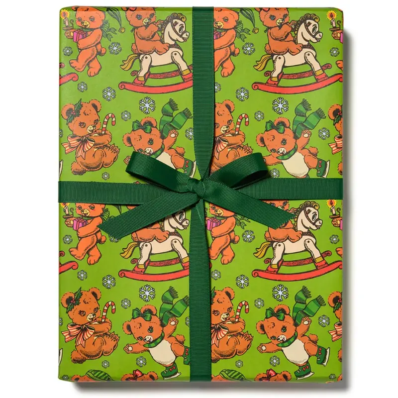 Merry Bears Gift Wrap (3 Sheets) by Red Cap Cards