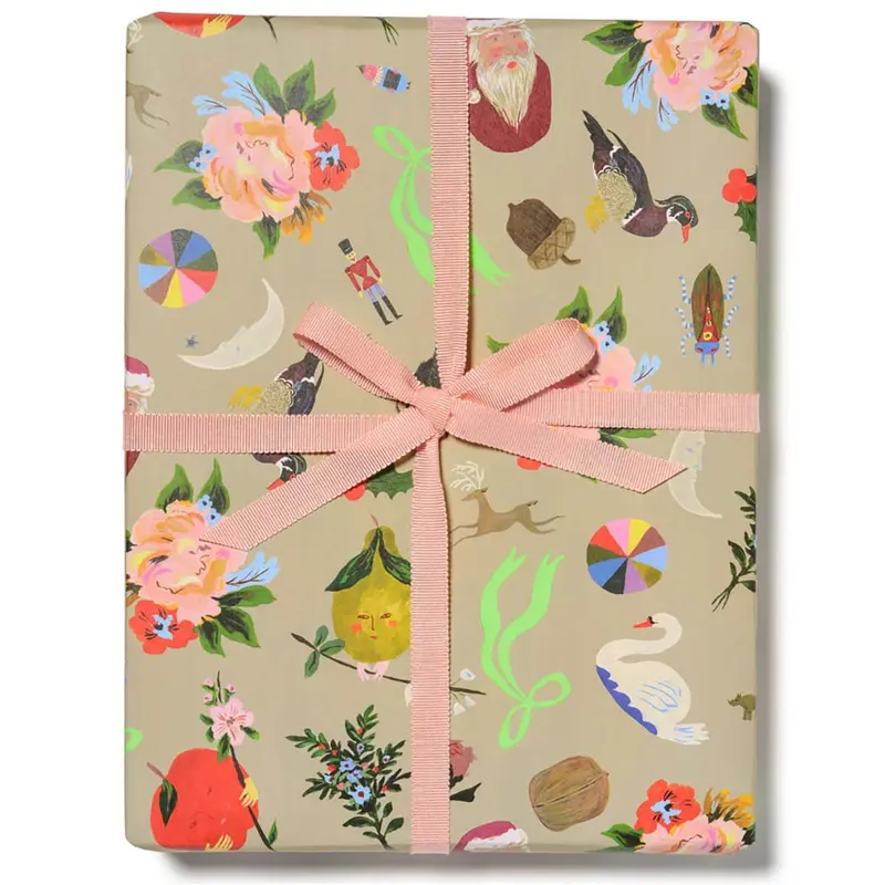 Merry Christmas To You Gift Wrap (3 Sheets) by Red Cap Cards