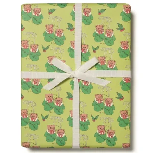 Mitten Bears Gift Wrap (3 Sheets) by Red Cap Cards