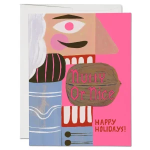 Nutty Or Nice Christmas Greetings Card by Red Cap Cards