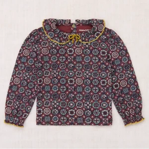Pattie Top in Madder Root Folk Tile by Misha & Puff