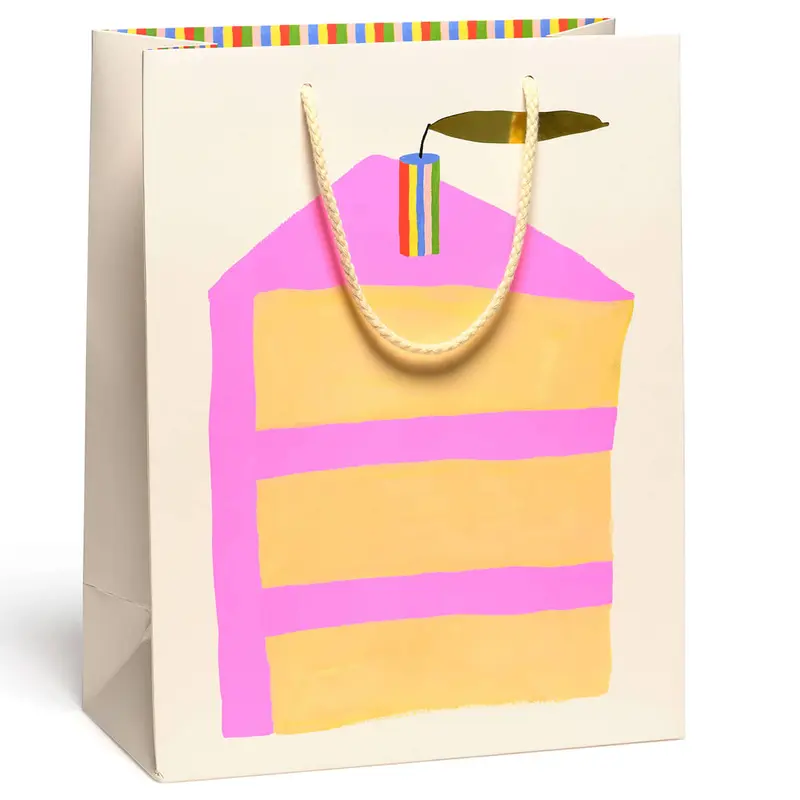 Piece of Cake Large Gift Bag By Red Cap Cards