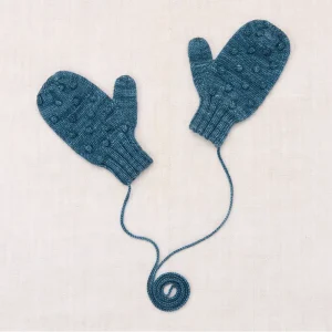 Popcorn Mittens in Blue Smoke by Misha & Puff