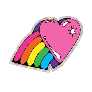 Rainbow Heart Sticker by Red Cap Cards