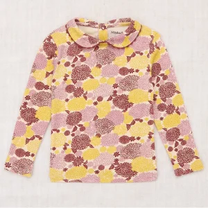 Rickrack Peter Pan Top in String / Antique Rose Chrysanthemum by Misha & Puff