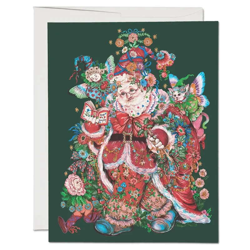 Saint Nicholas Christmas Greetings Card by Red Cap Cards