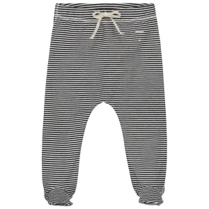 Striped Baby Footies in Nearly Black by Gray Label - Last Ones In Stock - 0-12 Months