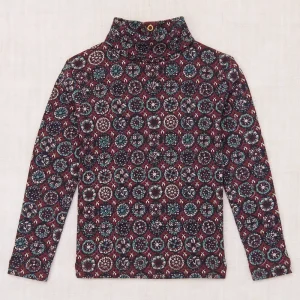 Turtleneck in Madder Root Folk Tile by Misha & Puff