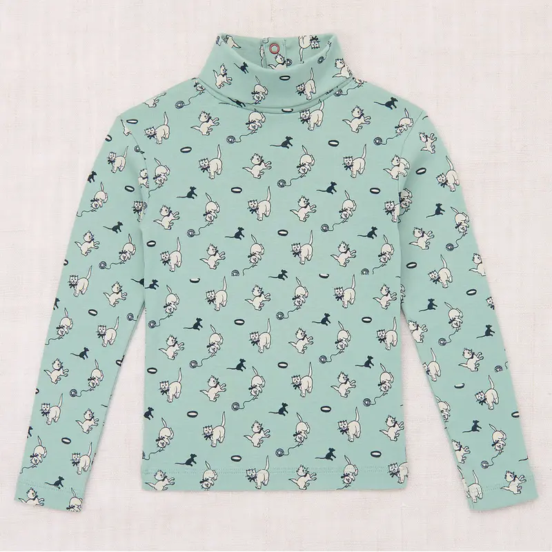 Turtleneck in Sage Cat & Mouse by Misha & Puff