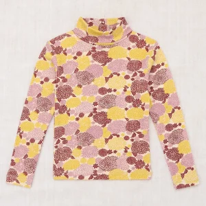 Turtleneck in String / Antique Rose Chrysanthemum by Misha & Puff