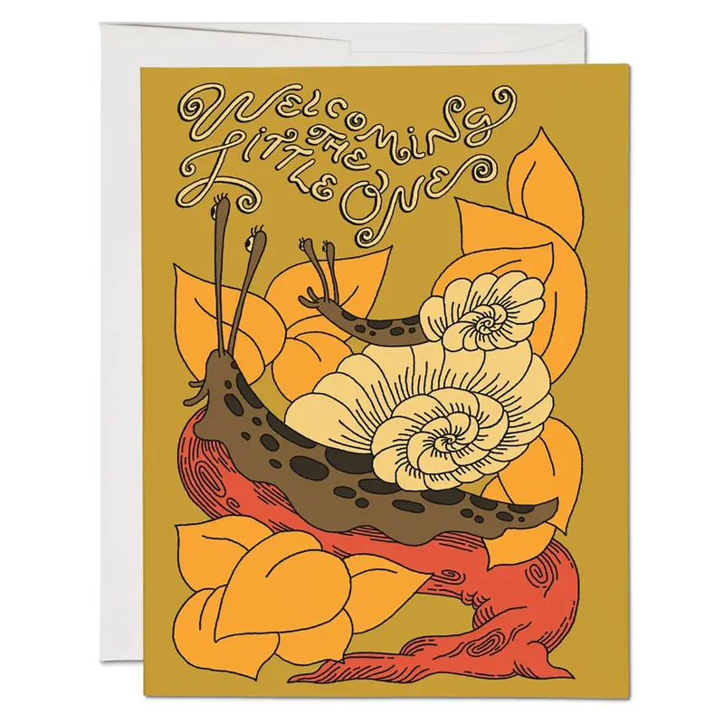 Welcome Little One Greetings Card by Red Cap Cards