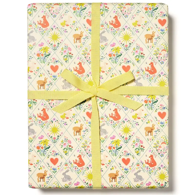 Woodland Critters Gift Wrap by Red Cap Cards