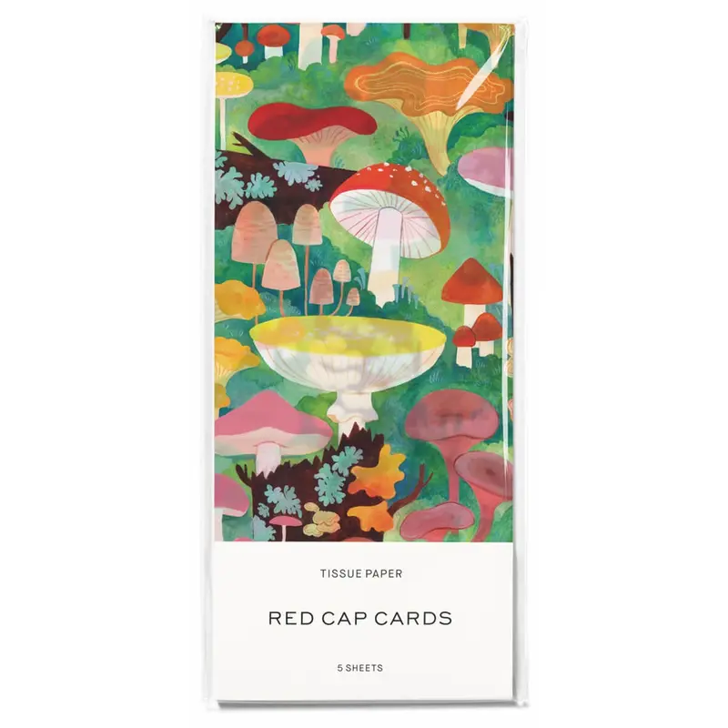 Woodland Mushrooms Tissue Paper By Red Cap Cards