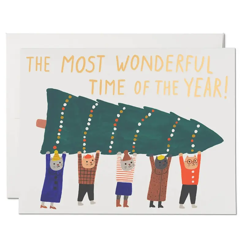 Xmas Kitties Christmas Greetings Card by Red Cap Cards