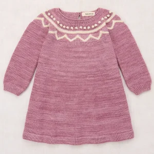 Zig Zag Dress in Antique Rose by Misha & Puff