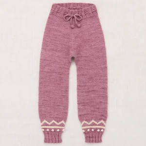 Zig Zag Snowy Day Legging in Antique Rose by Misha & Puff
