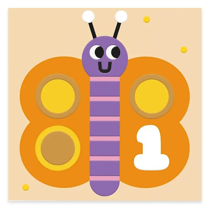 Age 1 Butterfly Birthday Greetings Card by Studio Boketto