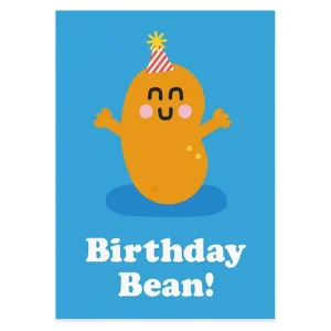 Birthday Bean Birthday Greetings Card by Studio Boketto