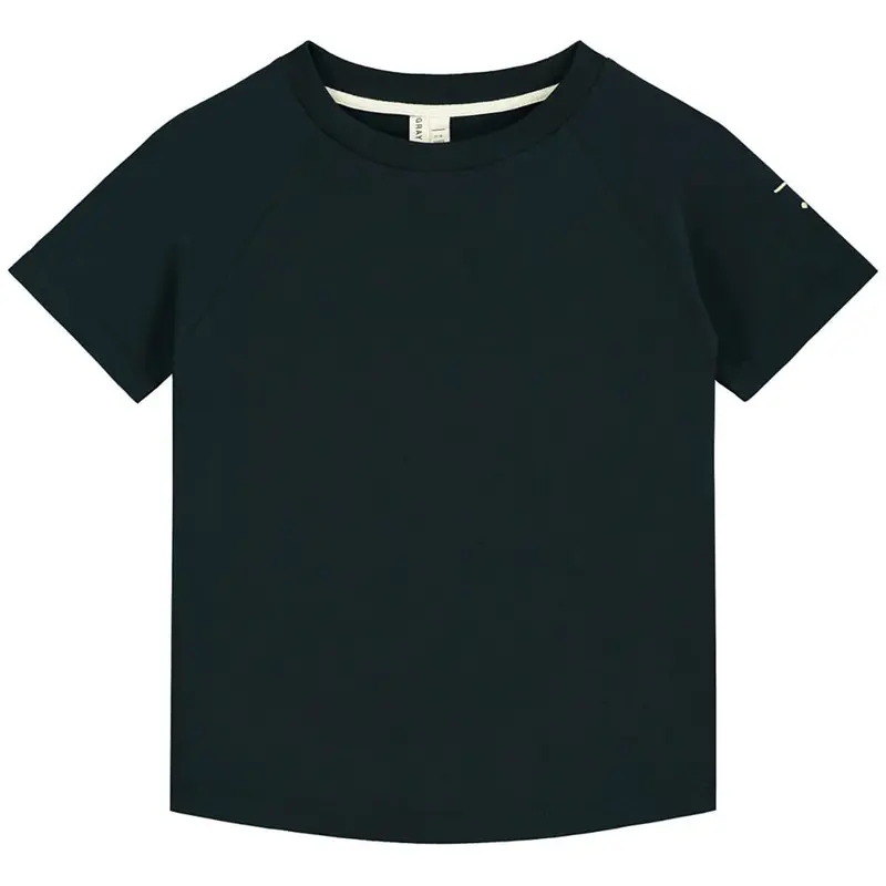 Crew Neck T Shirt in Nearly Black by Gray Label