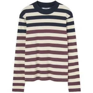 Esna T-Shirt in Dark Blue / Burgundy by Loreak Mendian