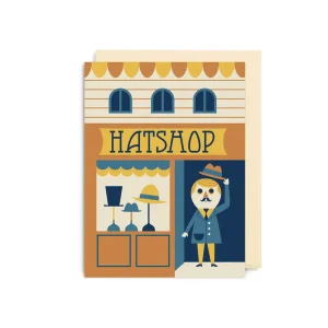 Milliners Mini Greetings Card by Ingela P. Arrhenius for Lagom Design