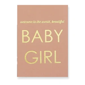 New Baby Girl Greetings Card by Nancy & Betty Studio