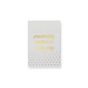 Practically Perfect Greetings Card by Nancy & Betty Studio