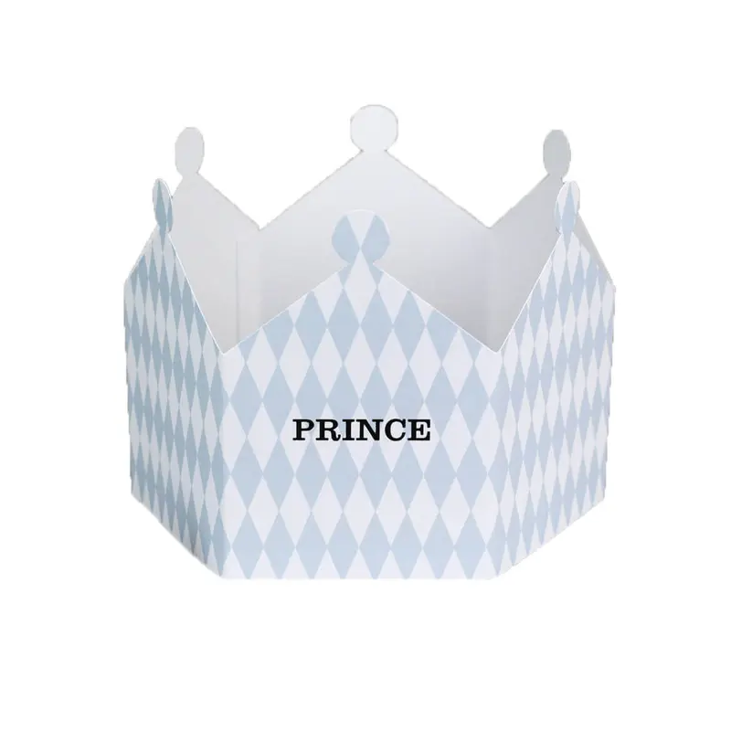 Prince Harlequin Crown Greetings Card by Nancy & Betty Studio