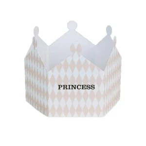 Princess Harlequin Crown Greetings Card by Nancy & Betty Studio