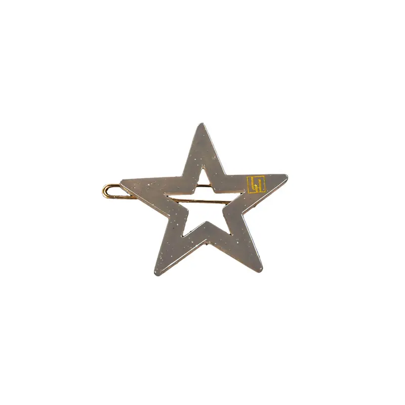 Star Hair Clip in Mole by Bon Dep
