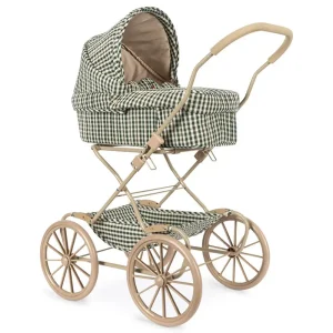 Cheeky Doll Pram in Smoke Pine Check by Konges Sljd