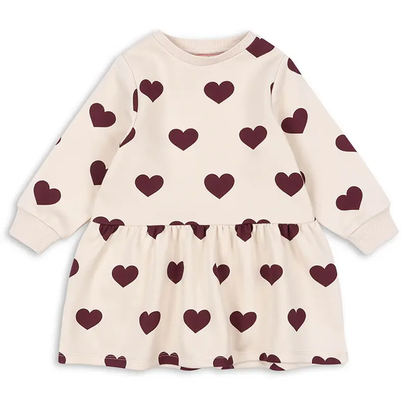 Lou Sweat Dress in Coeur Winetasting by Konges Sljd